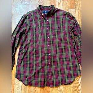 Ralph Lauren plaid button-down shirt size large
